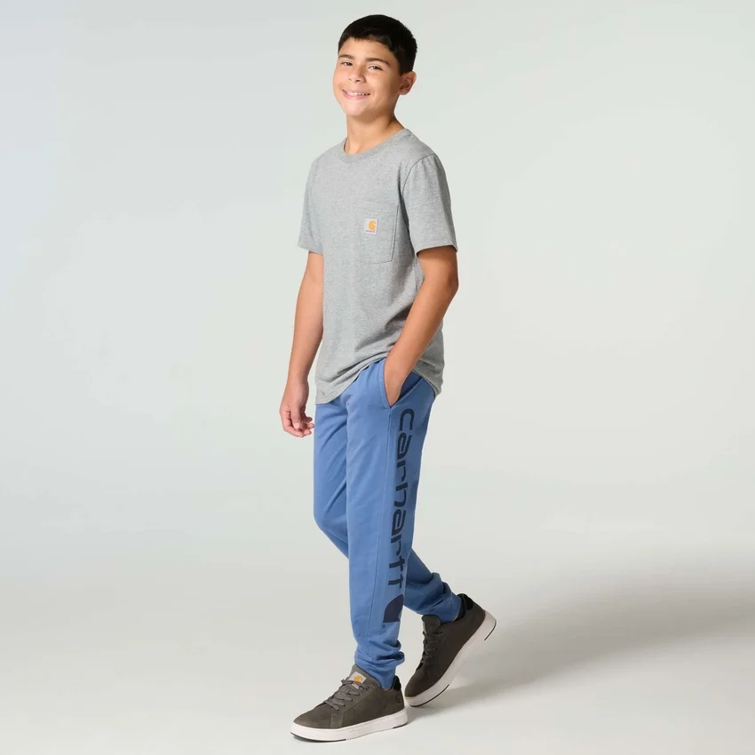 Jongens-joggingbroek met vernieuwd, in de stof geverfd logo (kind)