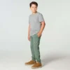 Jongens-joggingbroek met vernieuwd, in de stof geverfd logo (kind)