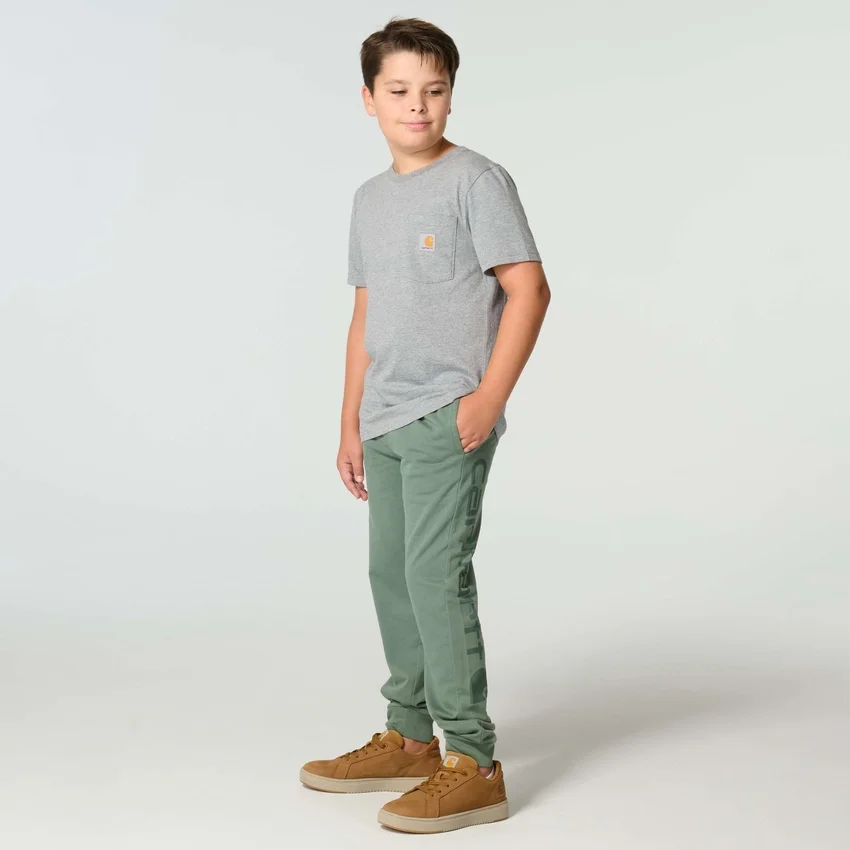 Jongens-joggingbroek met vernieuwd, in de stof geverfd logo (kind)