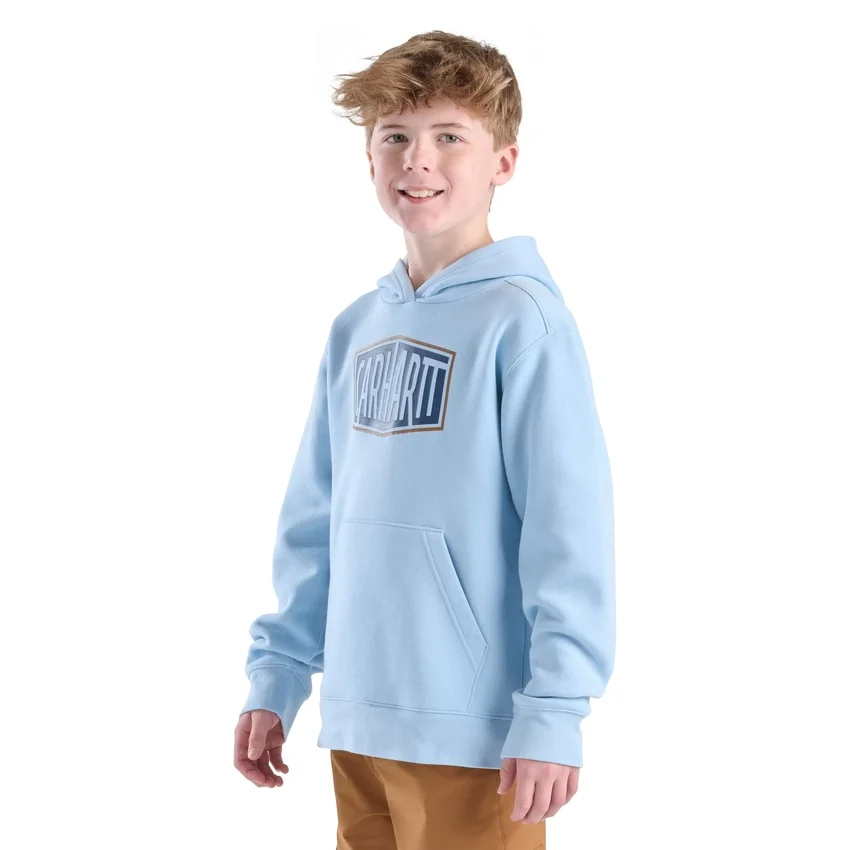 Jongens-sweatshirt met lange armstukken en print (peuters/kinderen/jeugd)