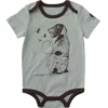 Jongensbody met korte armstukken en hondenprint (baby)