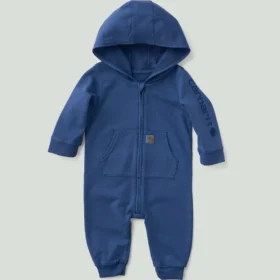 Jongensoverall met lange armstukken, vernieuwd ontwerp, garment-dyed en met capuchon (Baby)