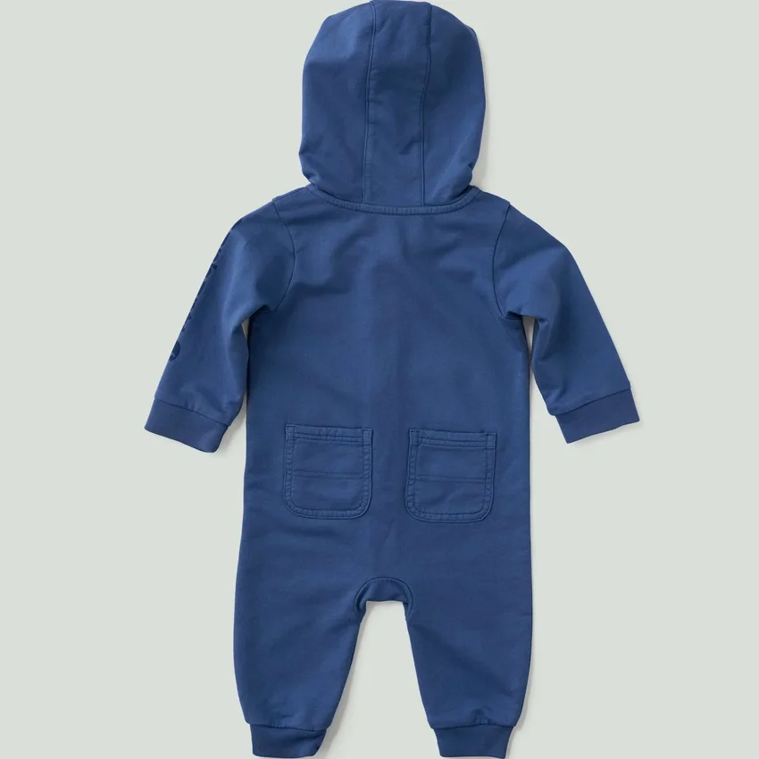 Jongensoverall met lange armstukken, vernieuwd ontwerp, garment-dyed en met capuchon (Baby)