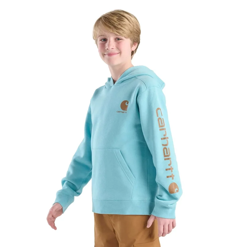 Jongenssweatshirt met lange armstukken en print (kind/jeugd)