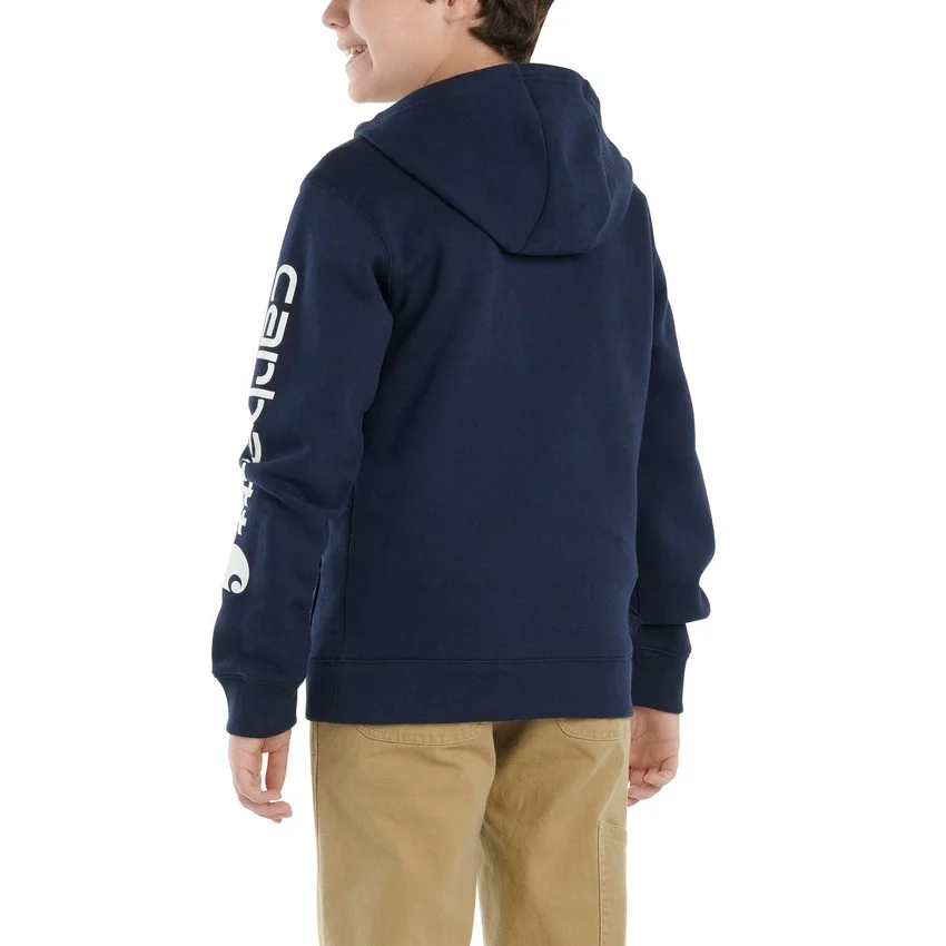 Jongenssweatshirt met lange armstukken en print (peuters/kinderen/jeugd)