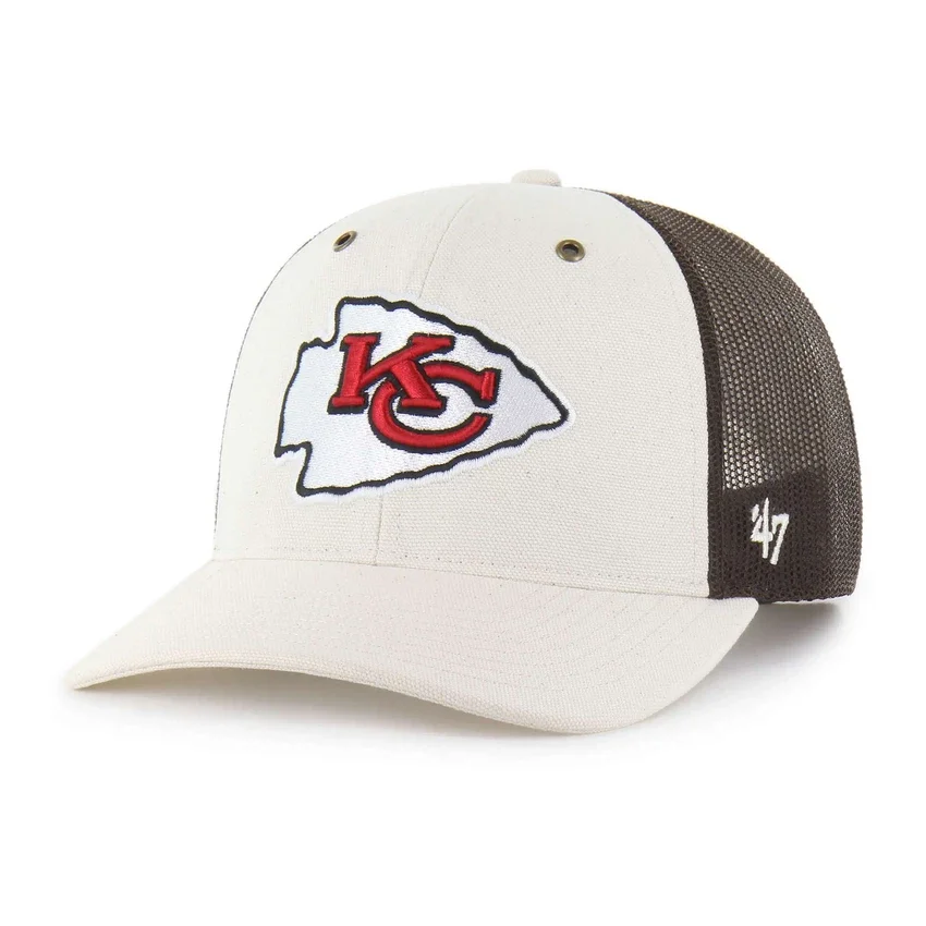 Kansas City Chiefs '47 ongeverfde truckerpet met relaxte pasvorm