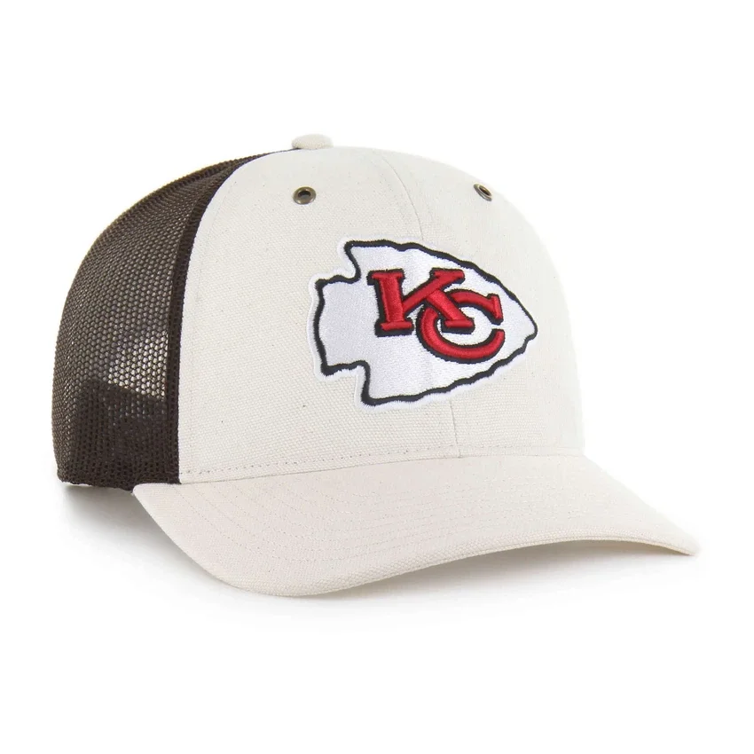 Kansas City Chiefs '47 ongeverfde truckerpet met relaxte pasvorm