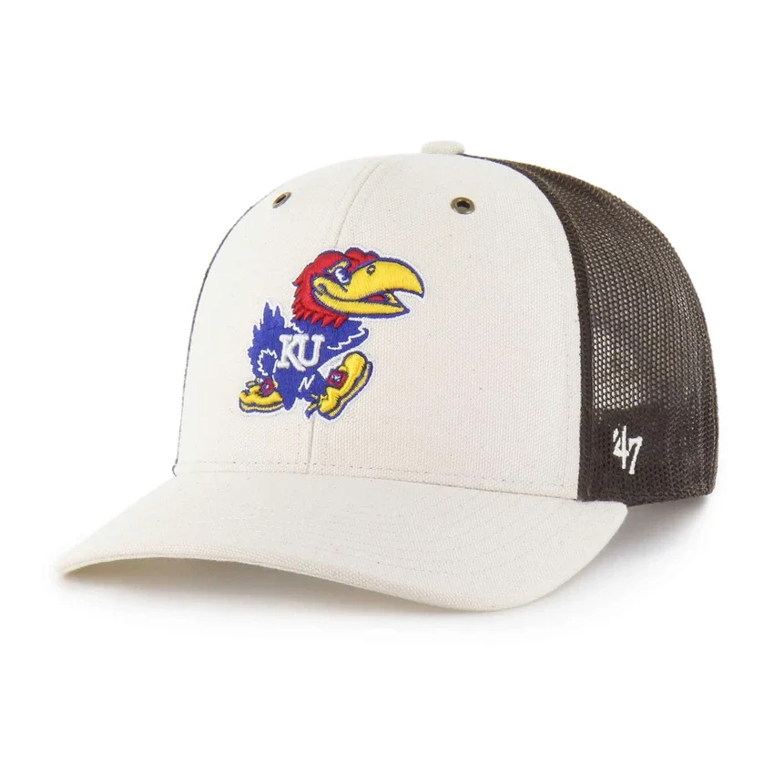 Kansas Jayhawks '47 ongeverfde truckerpet
