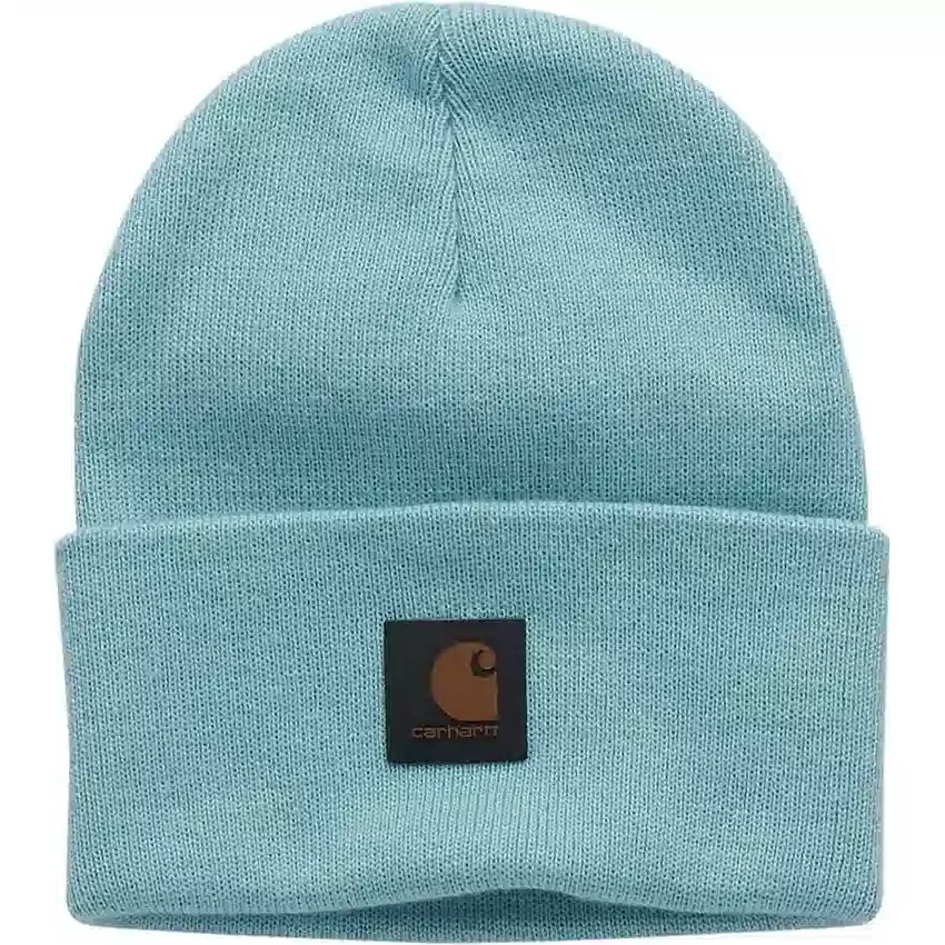 Kinderbeanie van gebreid garen met ton-sur-ton patch (baby, peuter, kind, tiener)