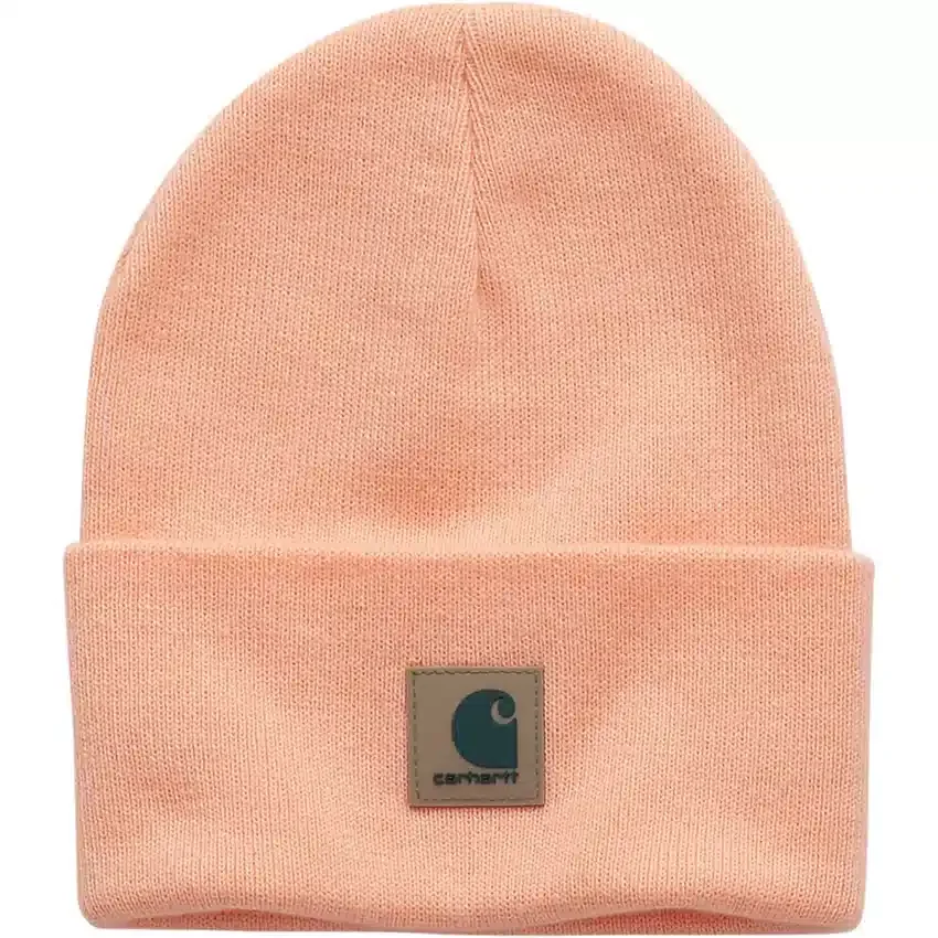 Kinderbeanie van gebreid garen met ton-sur-ton patch (baby, peuter, kind, tiener)