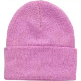 Kinderbeanie van gebreid garen met ton-sur-ton patch (baby, peuter, kind, tiener)