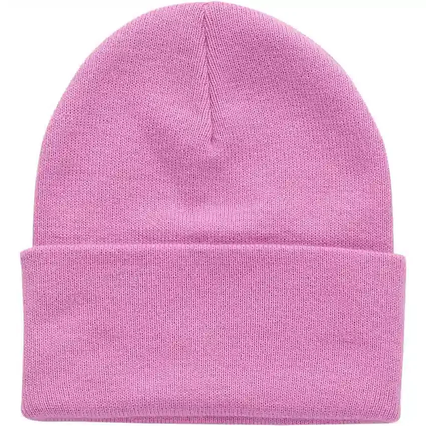 Kinderbeanie van gebreid garen met ton-sur-ton patch (baby, peuter, kind, tiener)