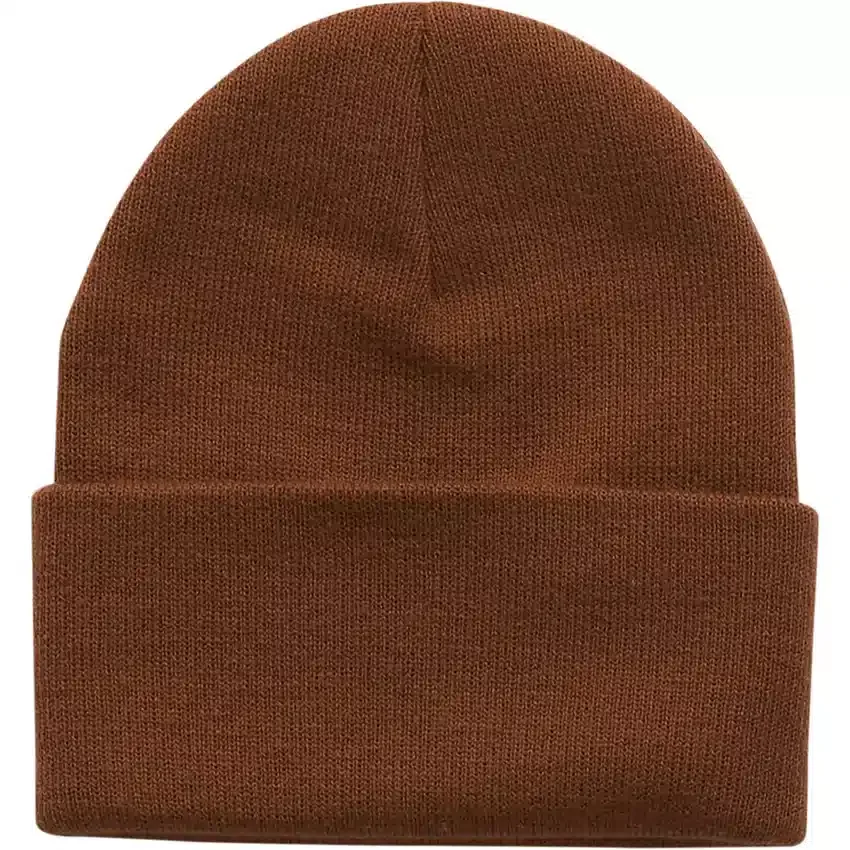 Kinderbeanie van gebreid garen met ton-sur-ton patch (baby, peuter, kind, tiener)