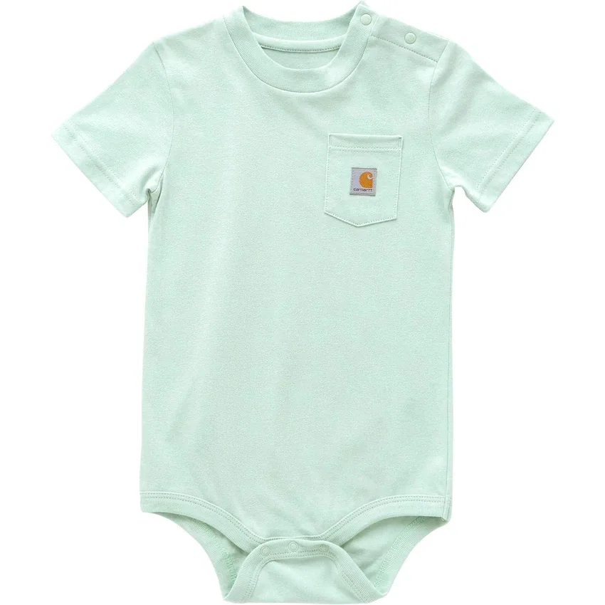 Kinderbodysuit met korte armstukken en zakje (baby)