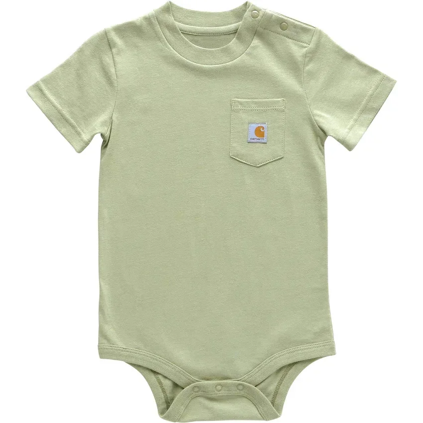 Kinderbodysuit met korte armstukken en zakje (baby)