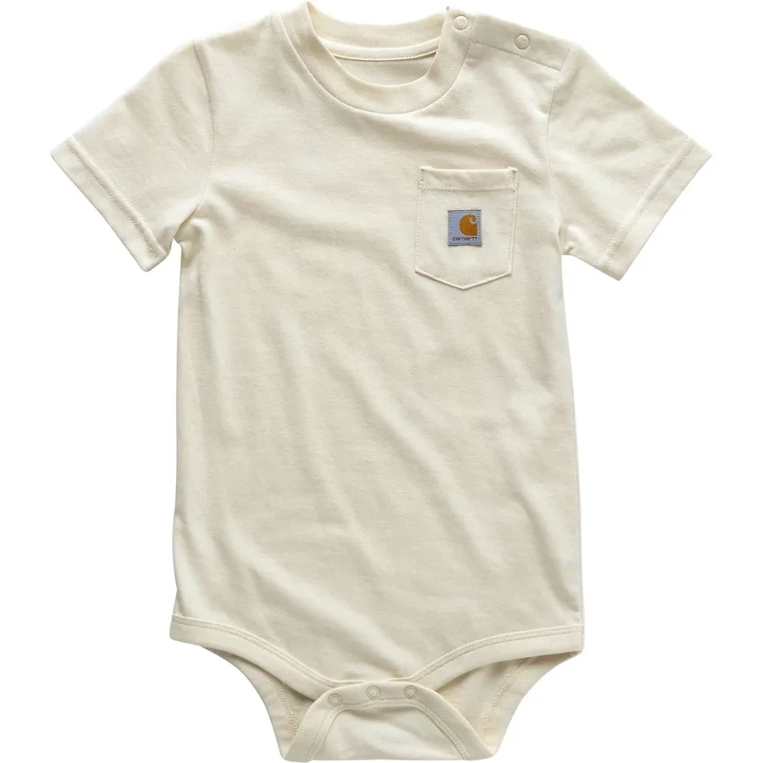 Kinderbodysuit met korte armstukken en zakje (baby)