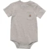 Kinderbodysuit met korte armstukken en zakje (baby)