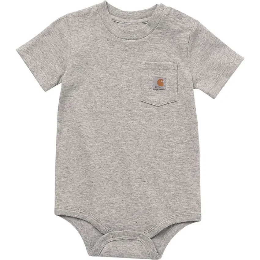 Kinderbodysuit met korte armstukken en zakje (baby)