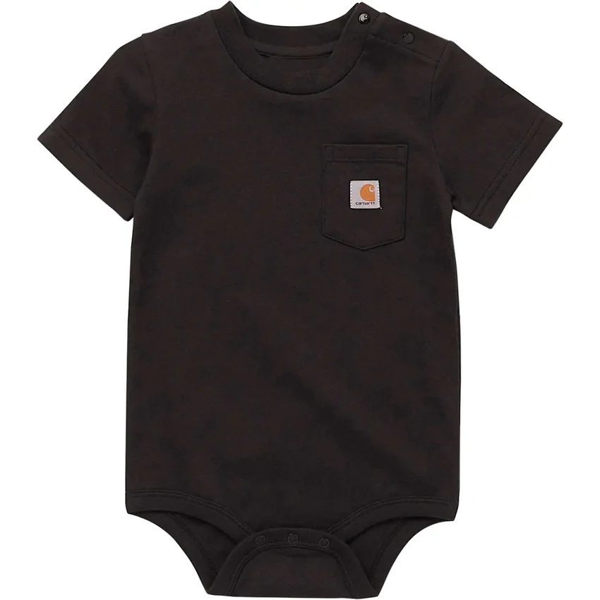 Kinderbodysuit met korte armstukken en zakje (baby)