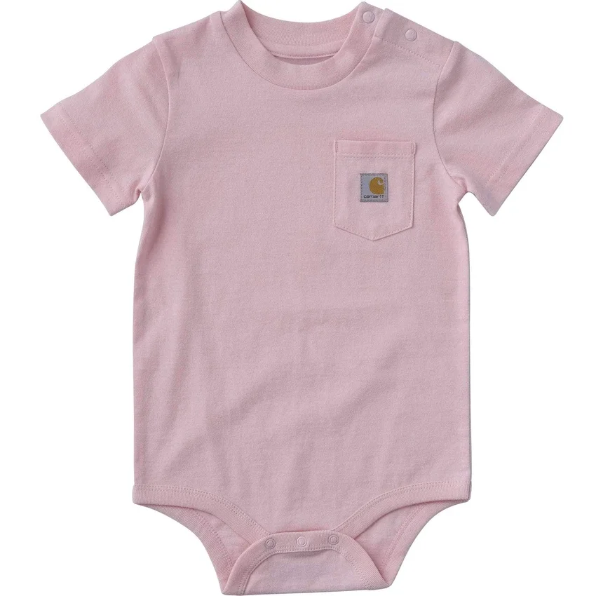 Kinderbodysuit met korte armstukken en zakje (baby)