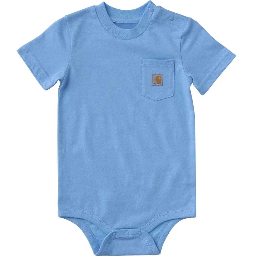 Kinderbodysuit met korte armstukken en zakje (baby)