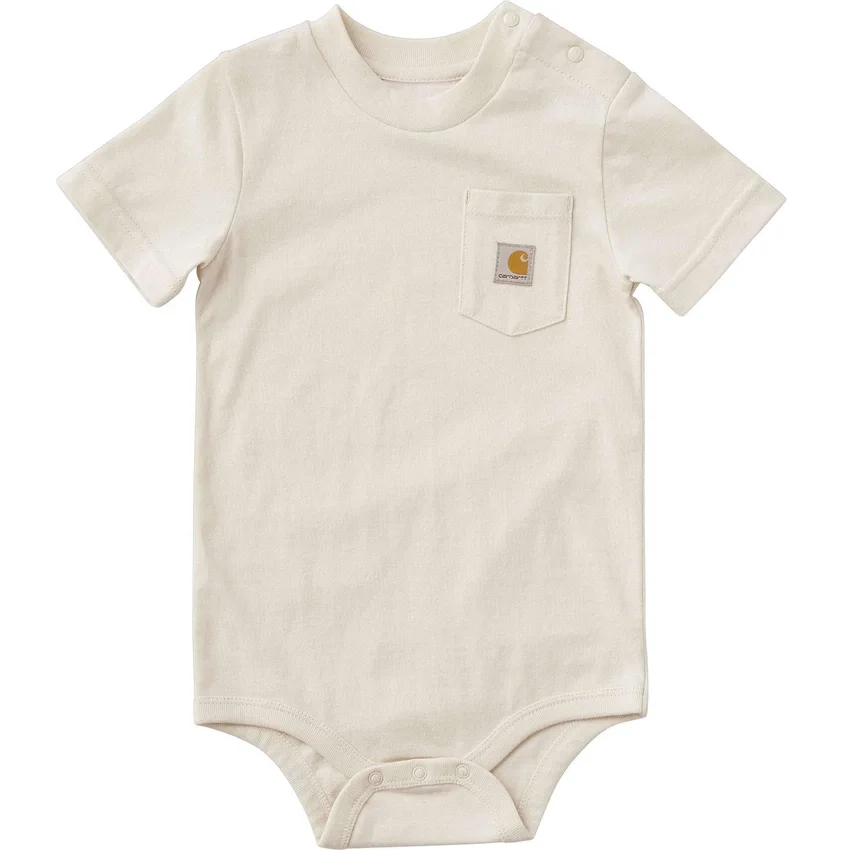 Kinderbodysuit met korte armstukken en zakje (baby)