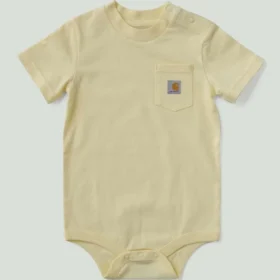Kinderbodysuit met korte armstukken en zakje (baby)