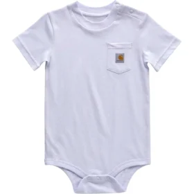Kinderbodysuit met korte armstukken en zakje (baby)