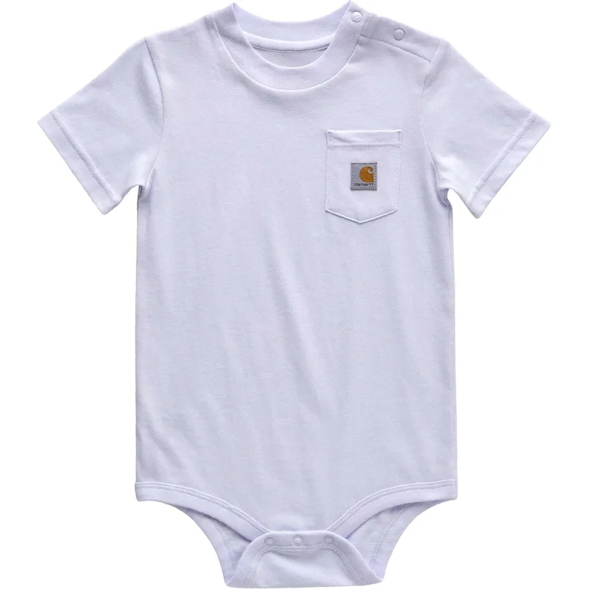 Kinderbodysuit met korte armstukken en zakje (baby)