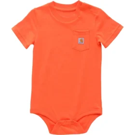Kinderbodysuit met korte armstukken en zakje (baby)