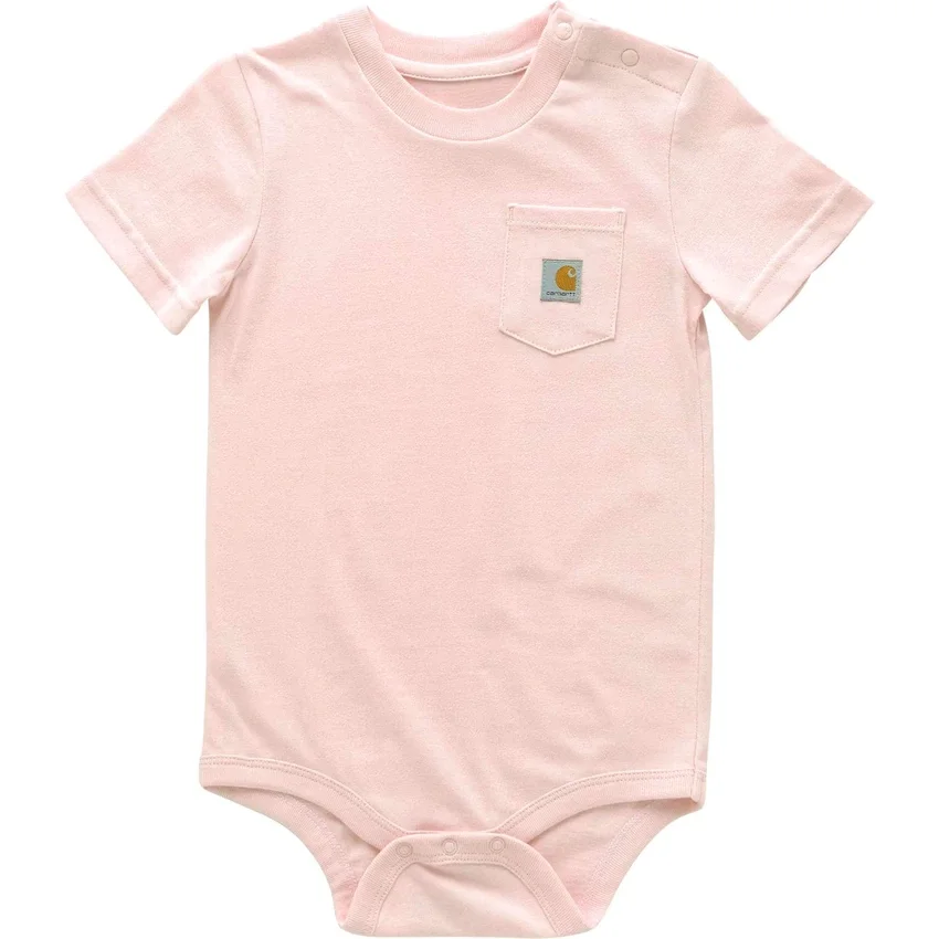 Kinderbodysuit met korte armstukken en zakje (baby)