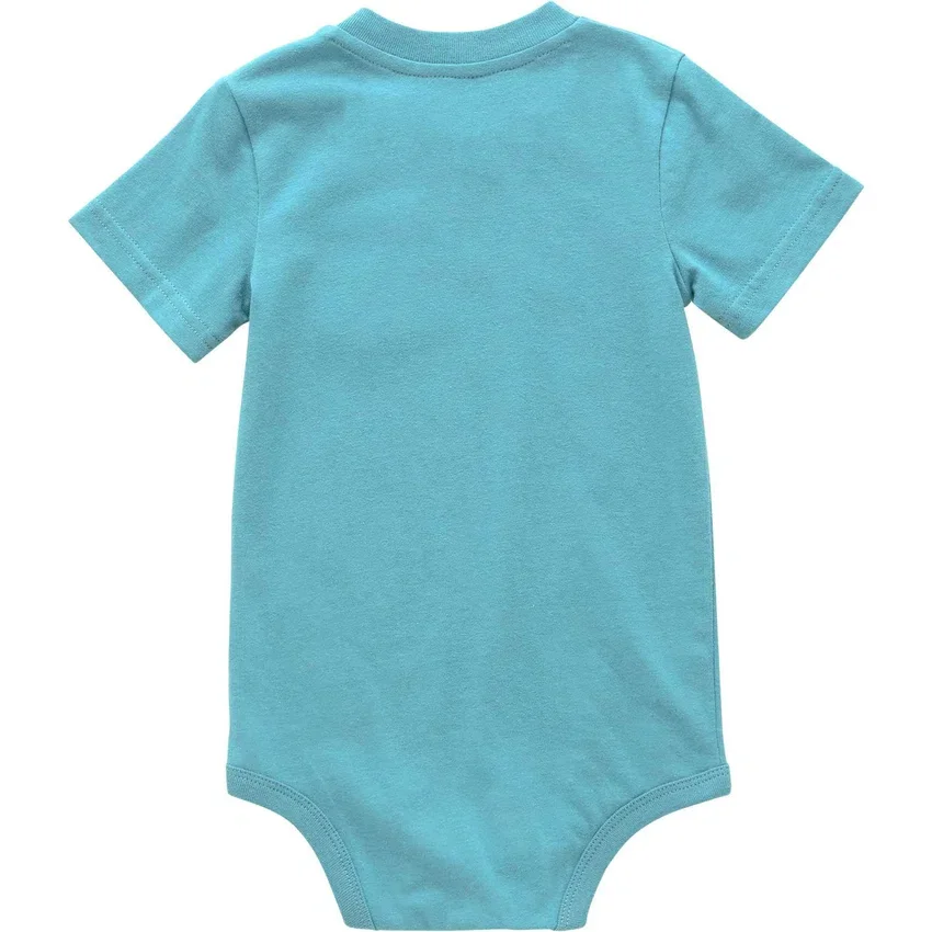 Kinderbodysuit met korte armstukken en zakje (baby)