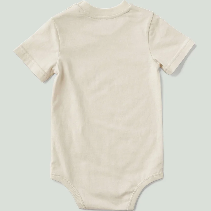Kinderbodysuit met korte armstukken en zakje (baby)