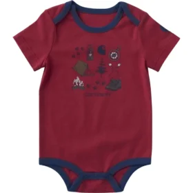 Korte armstukken kampeerbody voor jongens (baby)