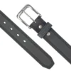 Leren riem met drievoudige stiksels