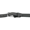 Leren riem met drievoudige stiksels