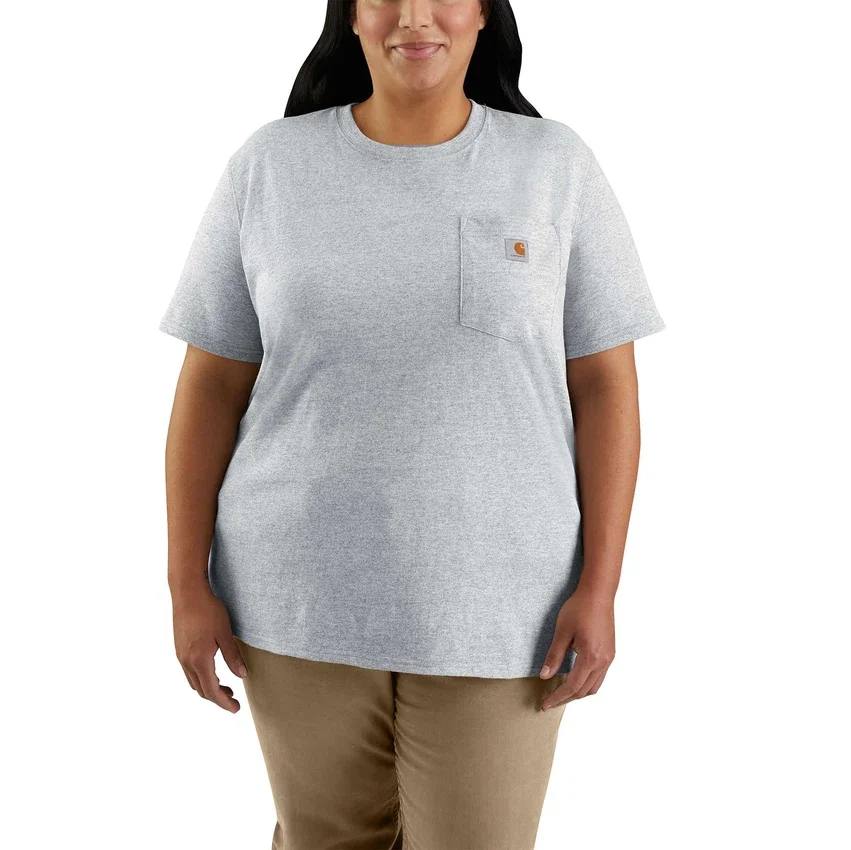 Lichtgewicht, ademend T-shirt met V-hals en relaxte pasvorm van Tencel voor dames