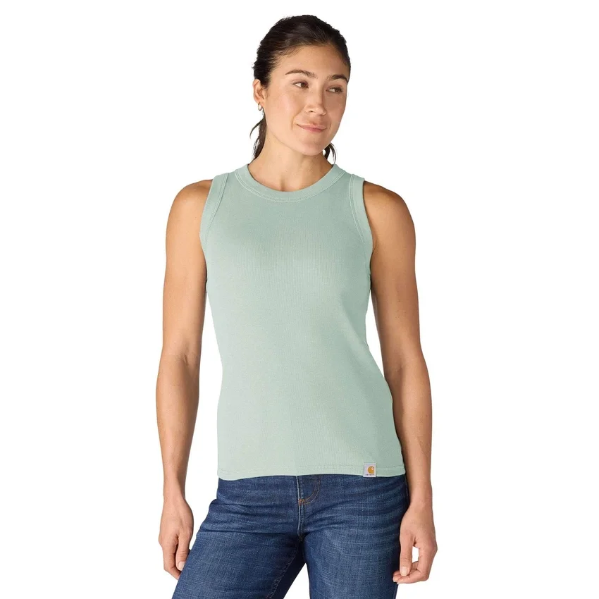 Lichtgewicht, ademende geribbelde tanktop van Tencel voor dames