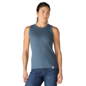 Lichtgewicht, ademende geribbelde tanktop van Tencel voor dames