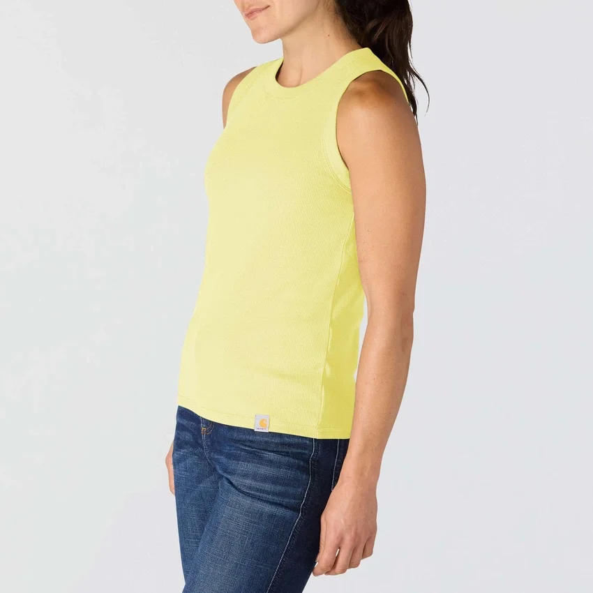 Lichtgewicht, ademende geribbelde tanktop van Tencel voor dames