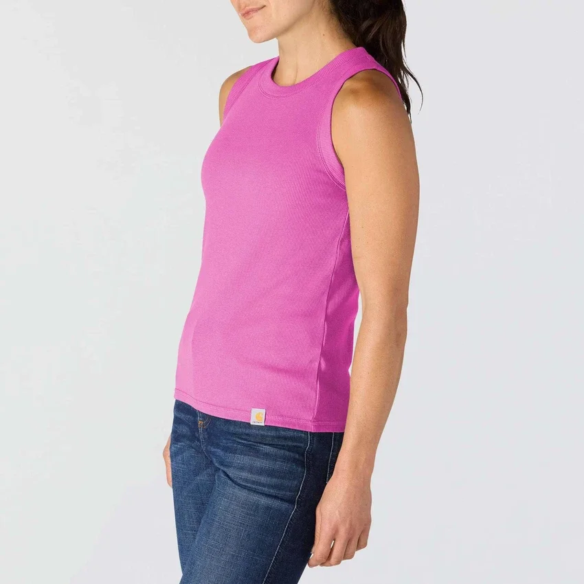 Lichtgewicht, ademende geribbelde tanktop van Tencel voor dames