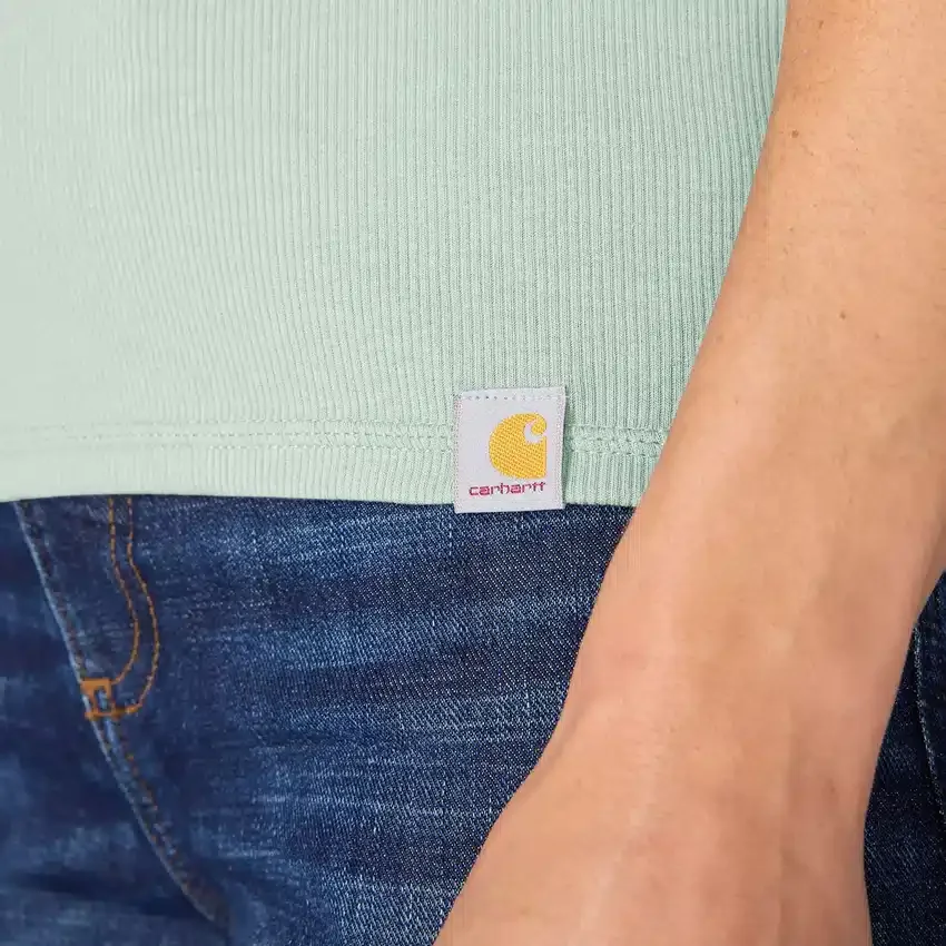 Lichtgewicht, ademende geribbelde tanktop van Tencel voor dames