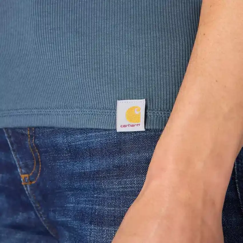 Lichtgewicht, ademende geribbelde tanktop van Tencel voor dames