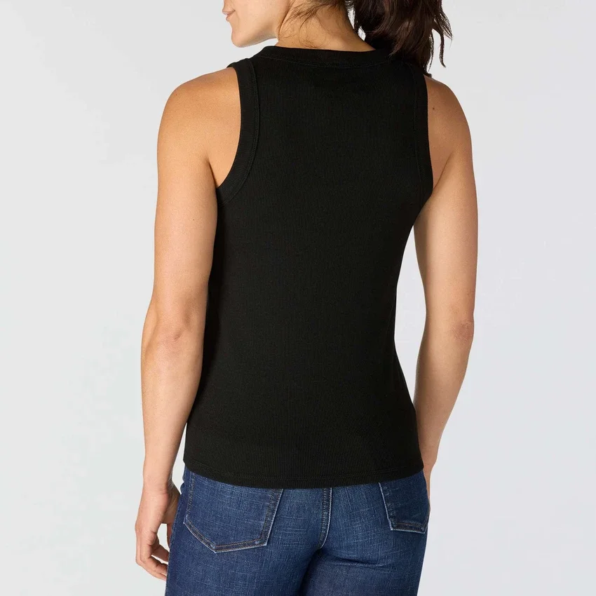 Lichtgewicht, ademende geribbelde tanktop van Tencel voor dames