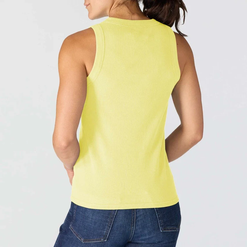 Lichtgewicht, ademende geribbelde tanktop van Tencel voor dames