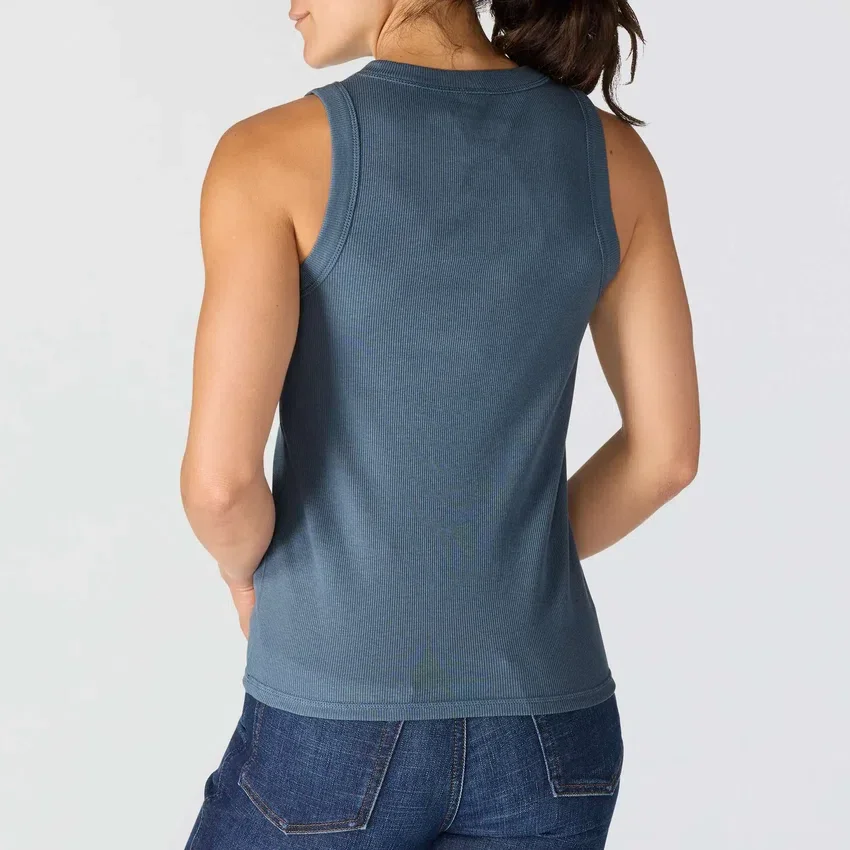 Lichtgewicht, ademende geribbelde tanktop van Tencel voor dames