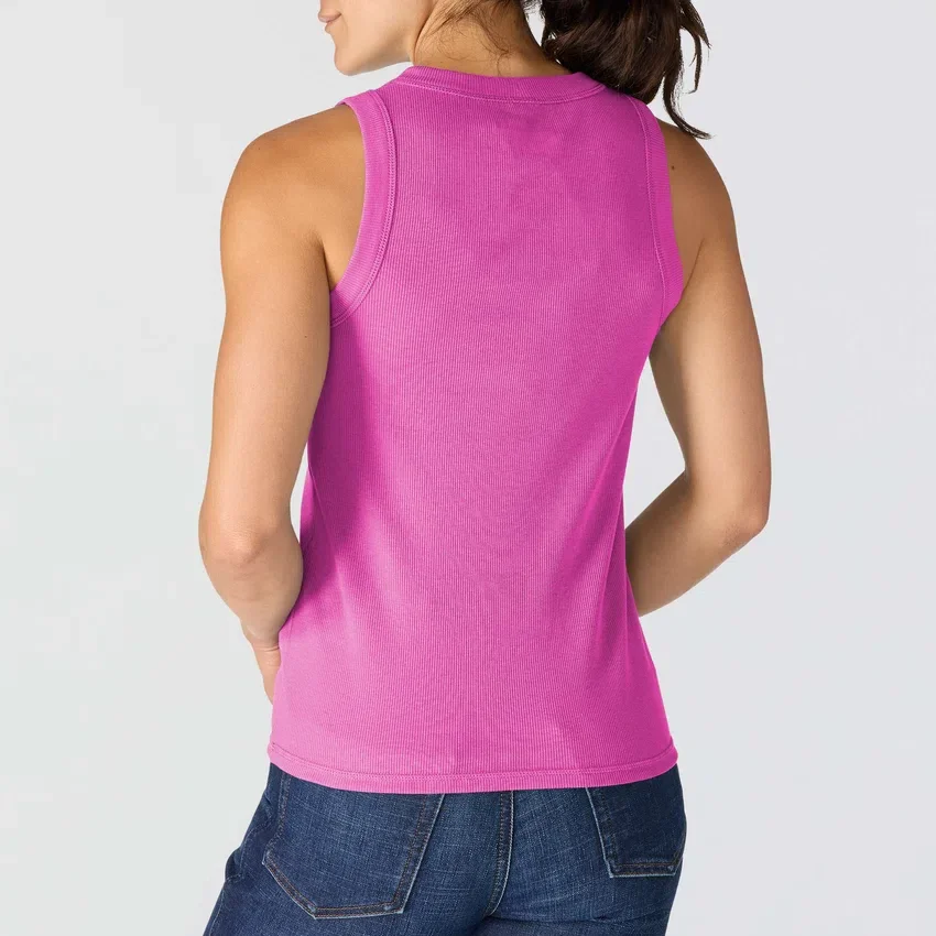Lichtgewicht, ademende geribbelde tanktop van Tencel voor dames