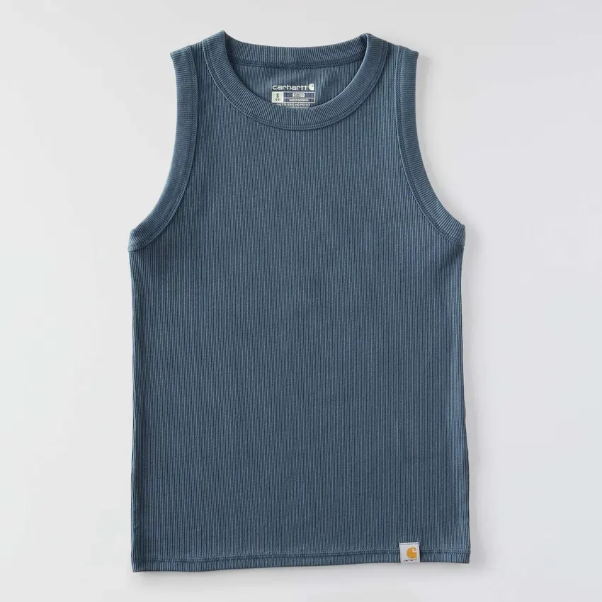 Lichtgewicht, ademende geribbelde tanktop van Tencel voor dames