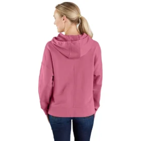 Lichtgewicht Tencel-Hoodie met losse pasvorm en print voor dames