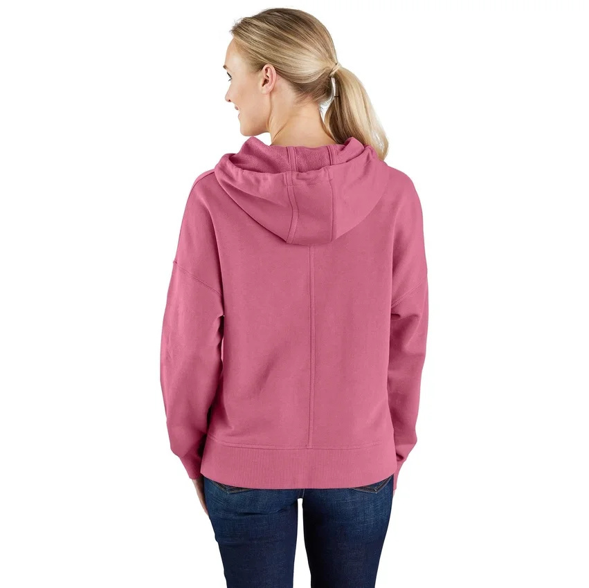 Lichtgewicht Tencel-Hoodie met losse pasvorm en print voor dames